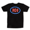 303 Boards - 303 Oval Shirt (Black)