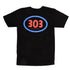 303 Boards - 303 Oval Shirt (Black)
