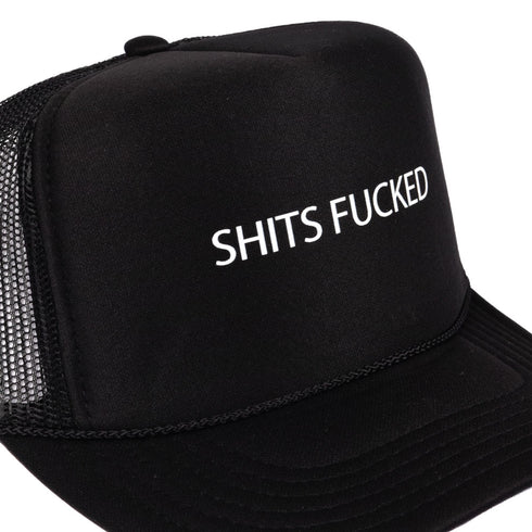 Designer Trash - Shits Fucked Trucker Hat (Black)