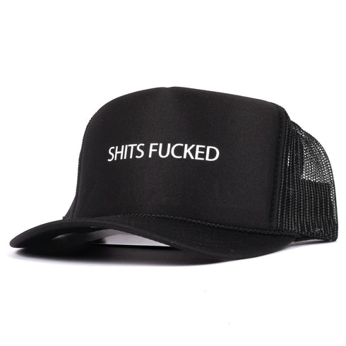 Designer Trash - Shits Fucked Trucker Hat (Black)