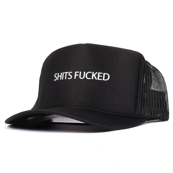 Designer Trash - Shits Fucked Trucker Hat (Black)
