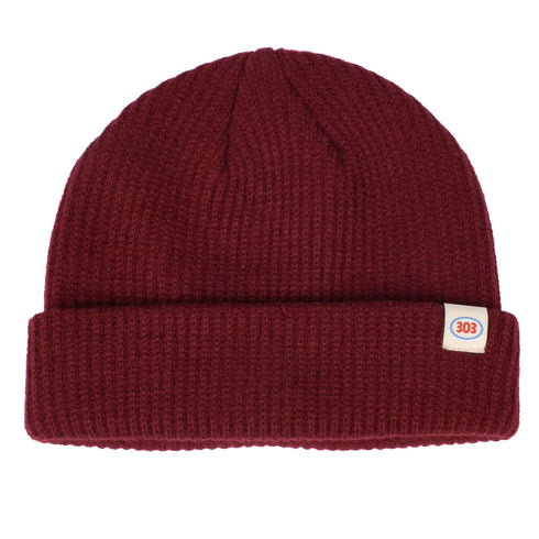 303 Boards - 303 Oval Dock Wear Beanie (Crimson)