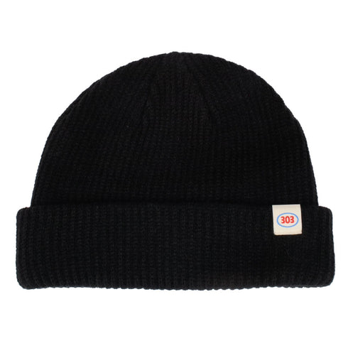 303 Boards - 303 Oval Dock Wear Beanie (Black)