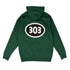 303 Boards - 303 Oval Hoodie (Dark Green)
