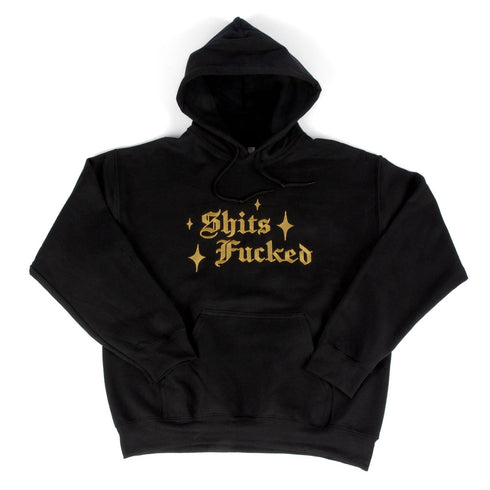 Designer Trash - Shits Fucked Sparkle Hoodie (Black)