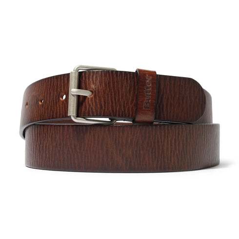 Butter Goods - Distressed Leather Belt (Black/Brown)