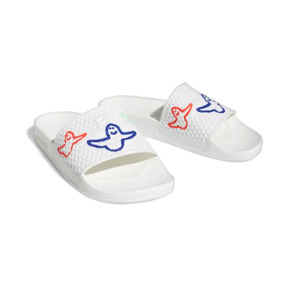 Adidas - Shmoofoil Slides (White/Red)