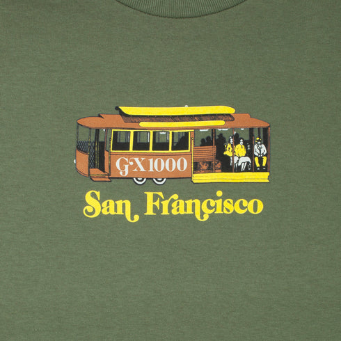 GX1000 - Trolly Tee (Military Green) *SALE