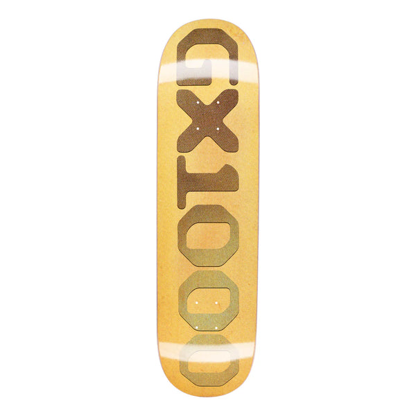 GX1000 - OG Logo Patina Goldish w/ Green Font Deck (8.375")