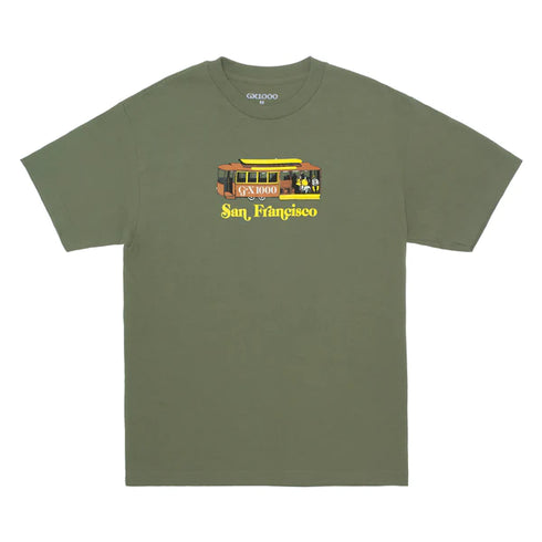 GX1000 - Trolly Tee (Military Green) *SALE