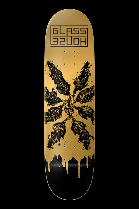 Glass House - Rats Gold/Black Deck (8.5")