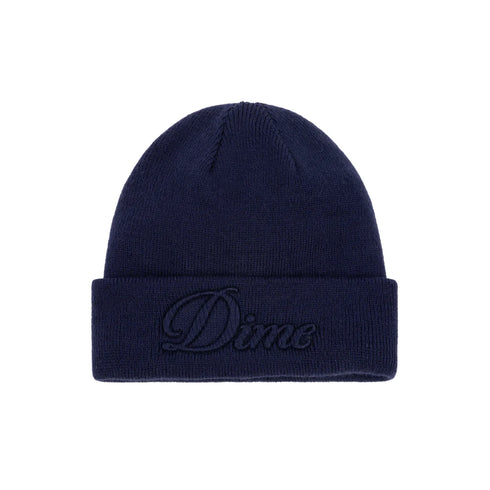 Dime - Cursive Fold Beanie (Navy)