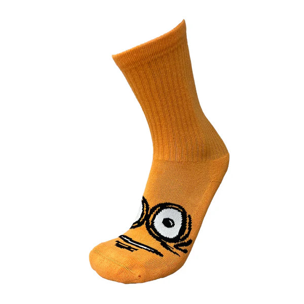 Heroin - Big Egg Neon Orange Socks