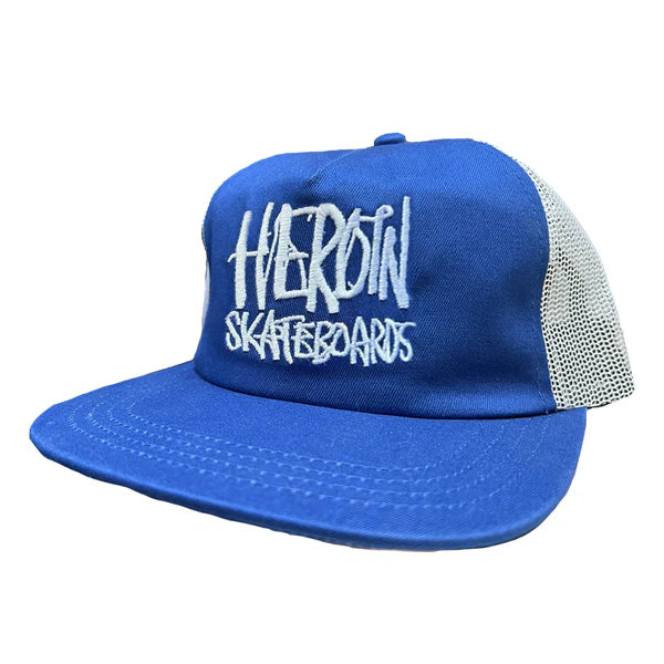 Heroin - Marker Trucker Hat (Royal Blue)