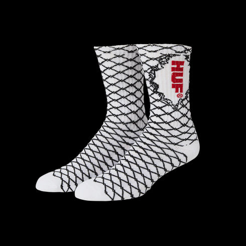 Huf - Broken Fence Sock (Black/White)