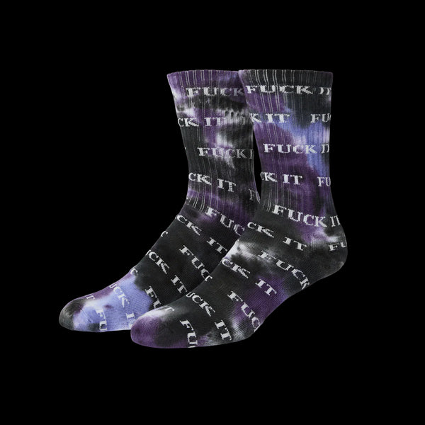 Huf - Fuck It Tiedye Sock (Purple)