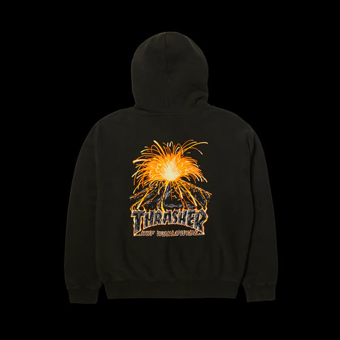 Huf - Huf X Thrasher Meltdown Heavyweight Hoodie (Black)