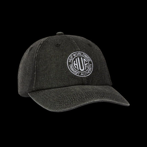 Huf - Token Washed 6-Panel Curved Visor Hat (Black)
