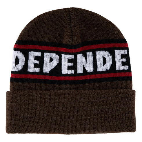 Independent - Bar Logo Beanie (Chocolate)