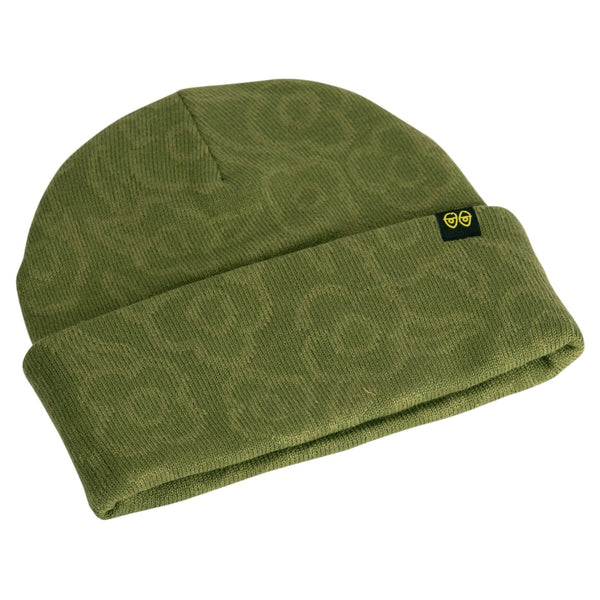 Krooked - Flower Eyes Beanie (Olive)