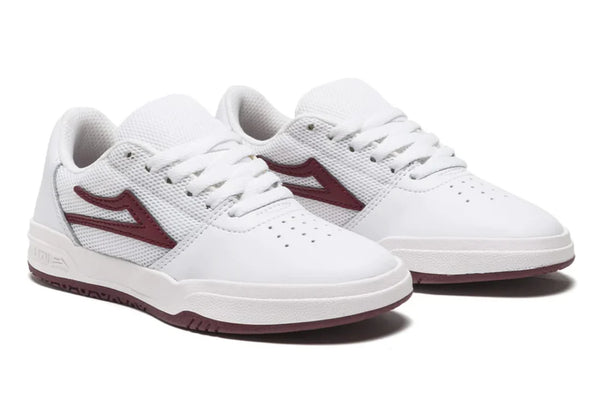 Lakai - Atlantic (White/Burgundy Leather) *SALE