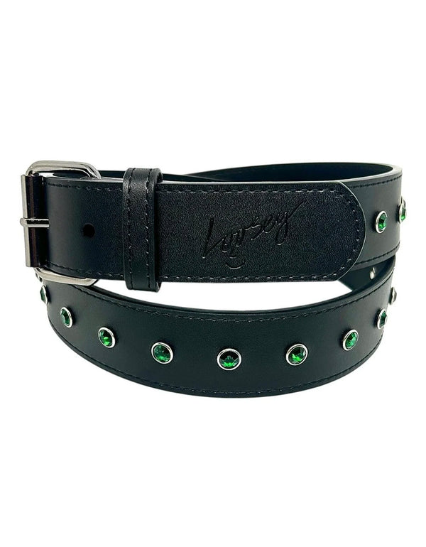 Loosey - Black Rhinestone Belt