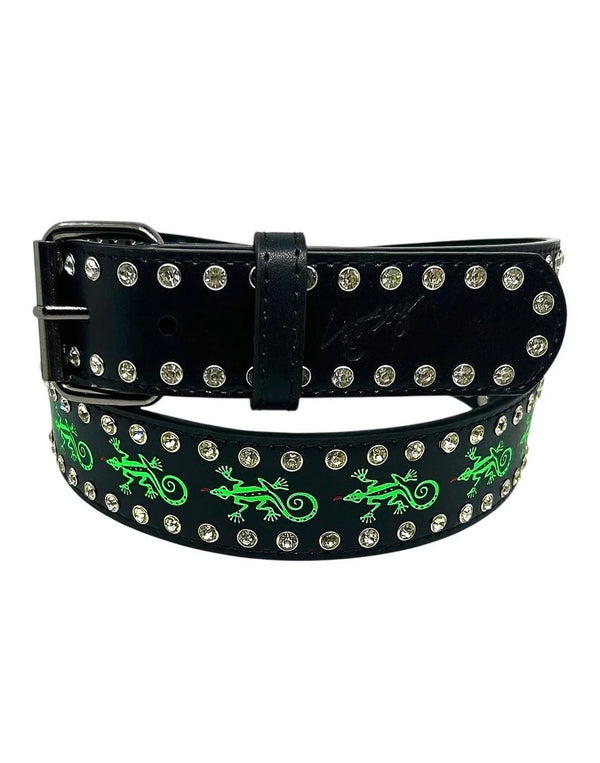 Loosey - Gecko Rhinestone Belt