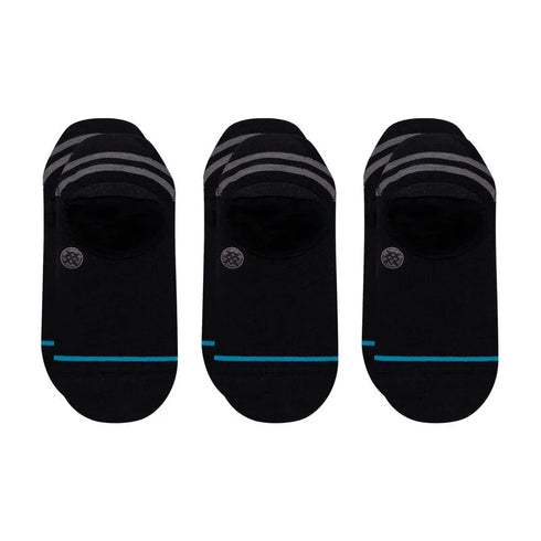 Stance - Icon No Show 3 Pack (Black/Grey)