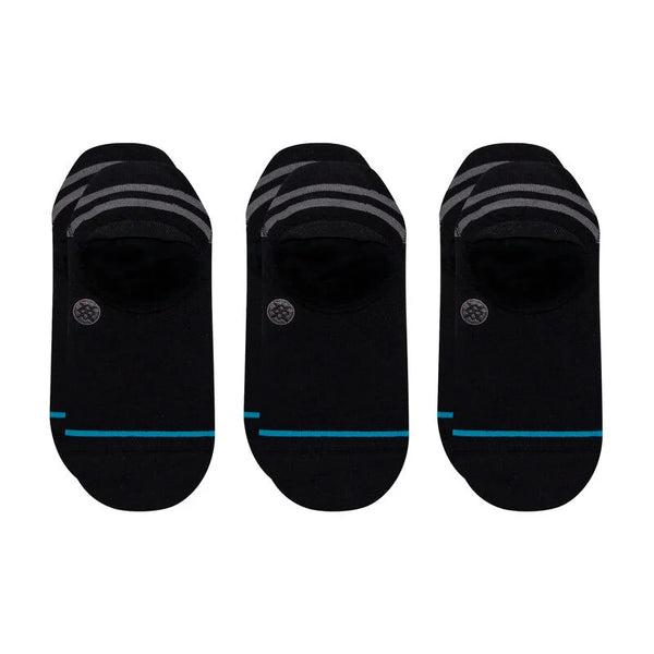 Stance - Icon No Show 3 Pack (Black/Grey)