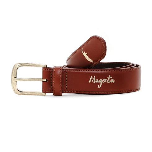 Magenta - PWS Leather Belt (Brown/Black)