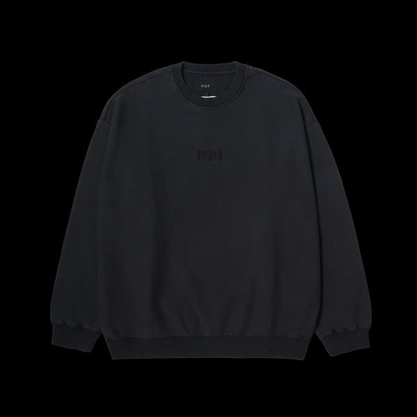 Huf - Mason Crewneck Fleece (Washed Black)