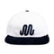 Magenta - M Cord 6 Panel Hat (White/Navy)