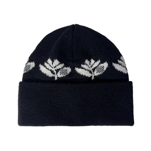 Magenta - Plant Long Beanie (Black)