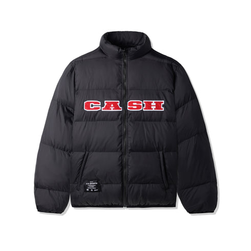 Cash Only - Money Bags Puffer Jacket (Black) *SALE