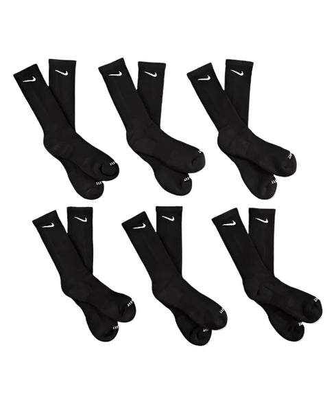 Nike SB - 6 Pack Everyday Plus Dri-Fit Crew Socks (Black)