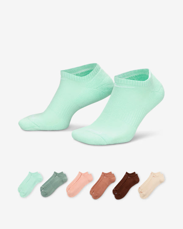 Nike SB - Everyday Plus Cushioned Crew No Show Socks 6 Pack (Multi-Color)