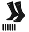 Nike SB - Everyday Plus Cushioned Crew Socks 6-Pack (Black)
