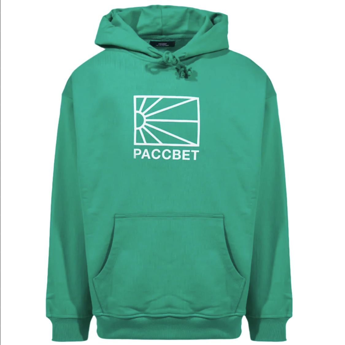 トップス PACCBET RASSVET 70S LOGO TRACK TOP S Paccbet (Rassvet) - Big Logo Hoodie (Green) *SALE – 303boards.com