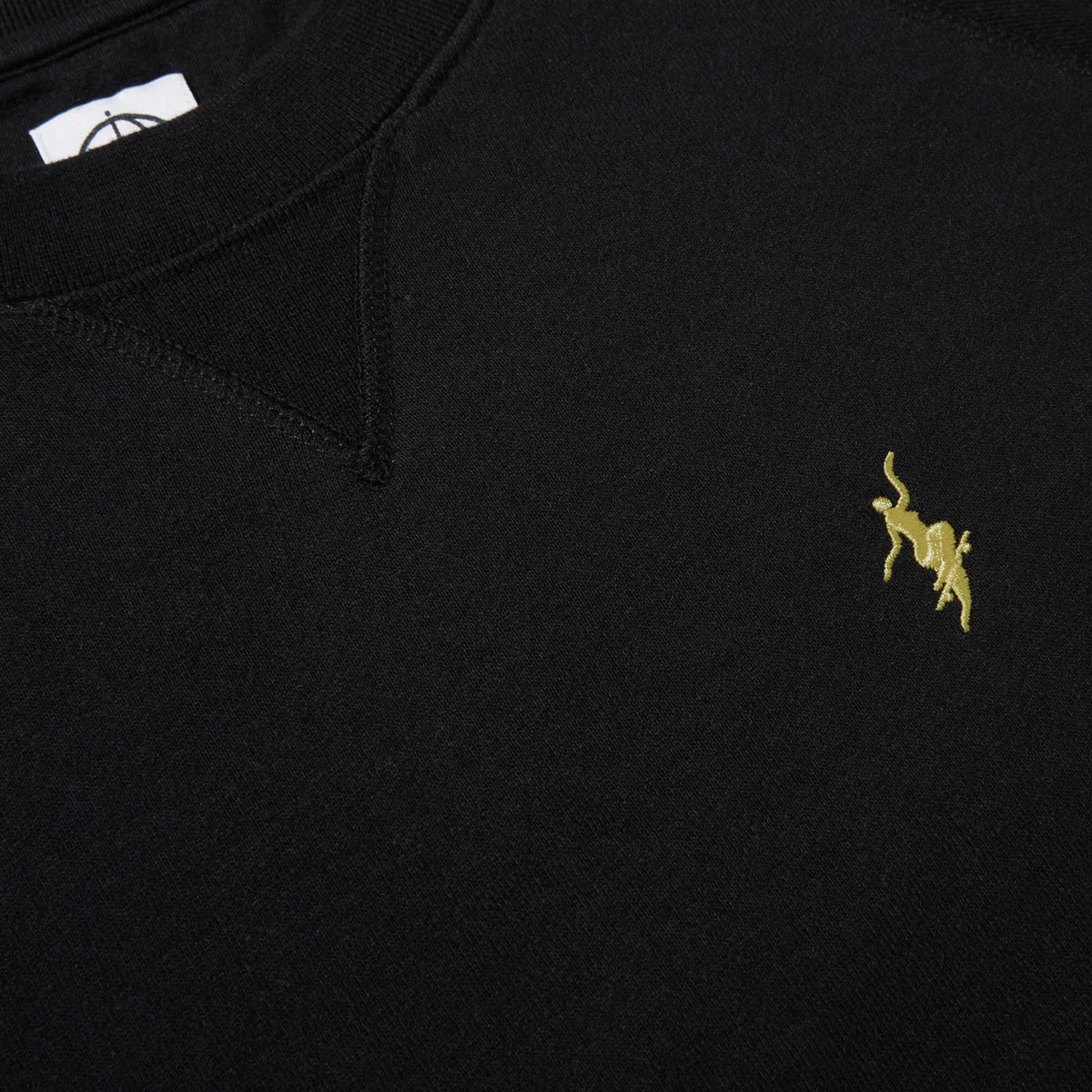 【POLAR SKATE CO】 No Comply Default Crewneck [BLACK] Polar No Comply Default Crewneck Sweatshirt - Black | Flatspot
