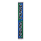 Polar - Squares Football Scarf (Blue/Green)