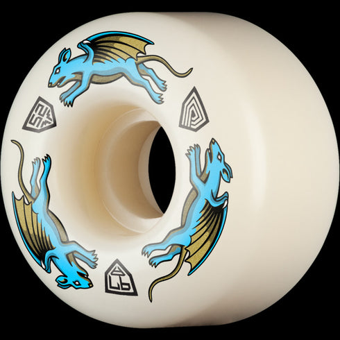 Powell - Dragon Formula Blue Nano Rat AV4 97A Wheels (52mm)