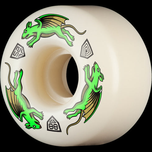 Powell - Dragon Formula Green Nano Rat AV4 88A Wheels (52mm)