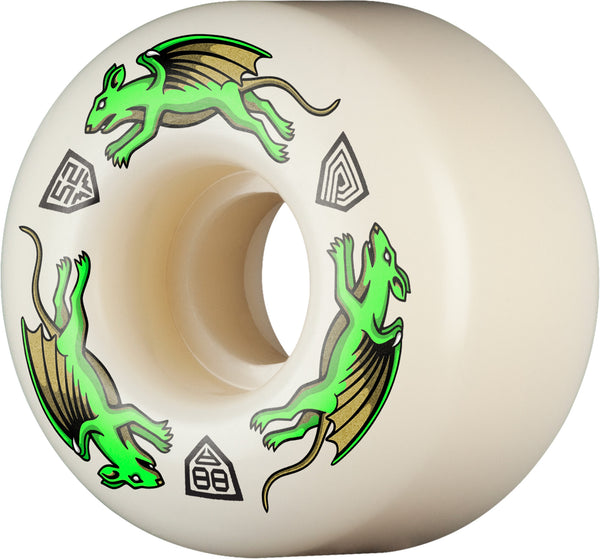 Powell - Dragon Formula Green Nano Rat AV4 88A Wheels (52mm)