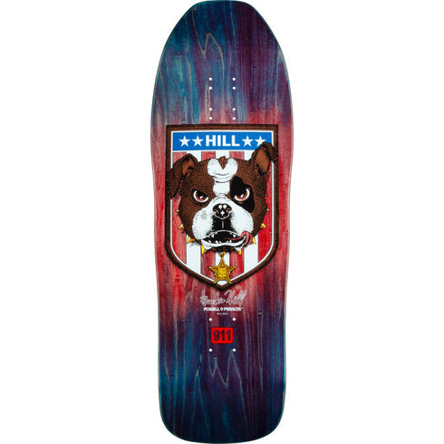 Powell - Frankie Hill Bulldog Blue/Red Fade Reissue Deck (10")