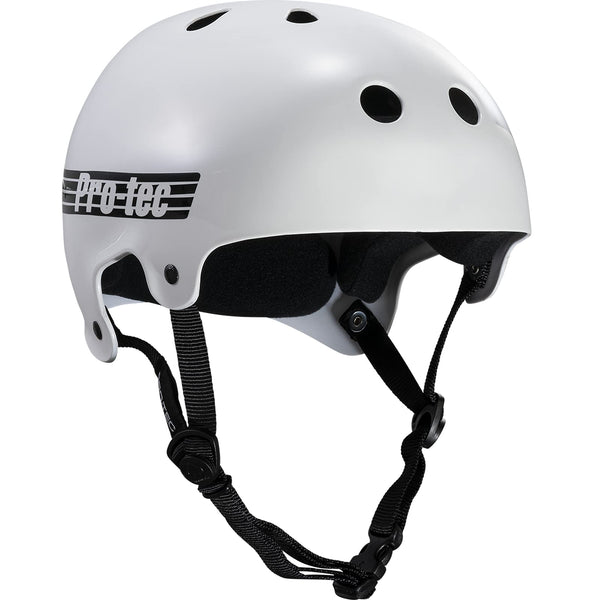 Pro Tec - Old School/Bucky Certified Helmet (Gloss White)