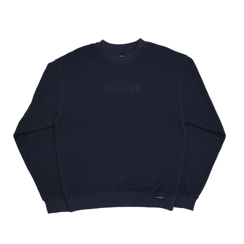 Quasi - Looped Crew Sweater (Navy)