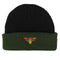 Pass Port - Emblem Beanie (Black/Forest Green) *SALE