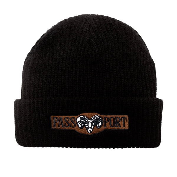 Pass Port - Ram Beanie (Black/Olive)