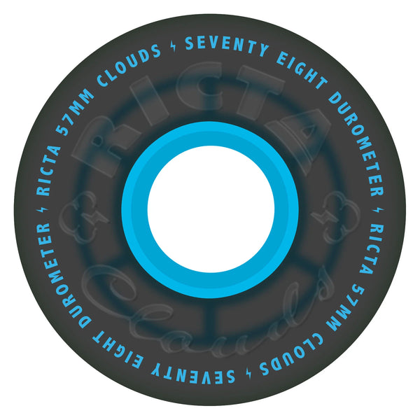 Ricta - Clouds Transparent Black/Blue 78a Wheels (57mm)
