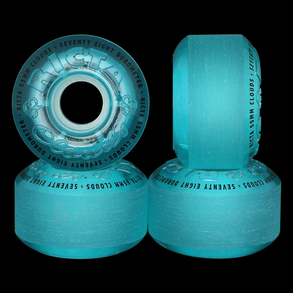 Ricta - Transparent Blue GITD 78a Wheels (55mm)